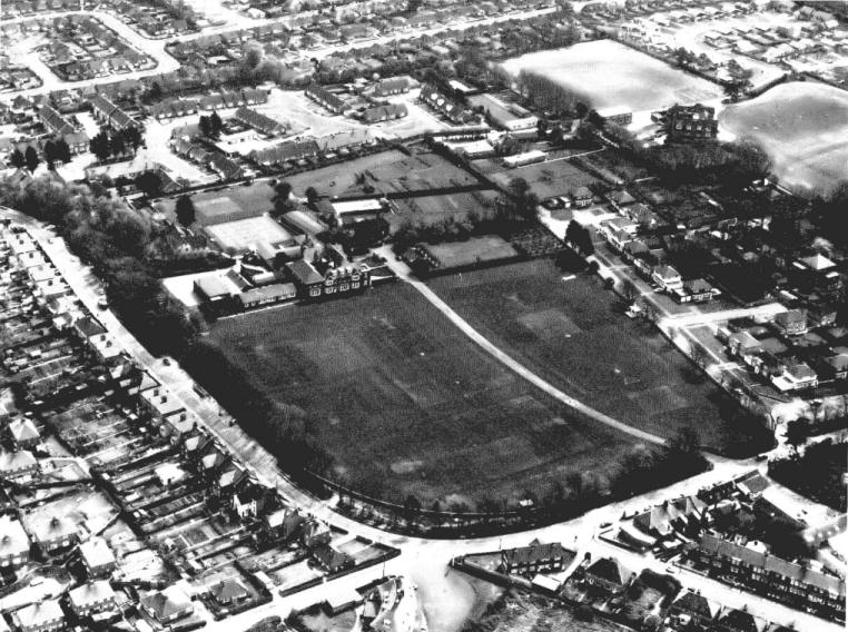 Aerial view of St Peter's circa 1970